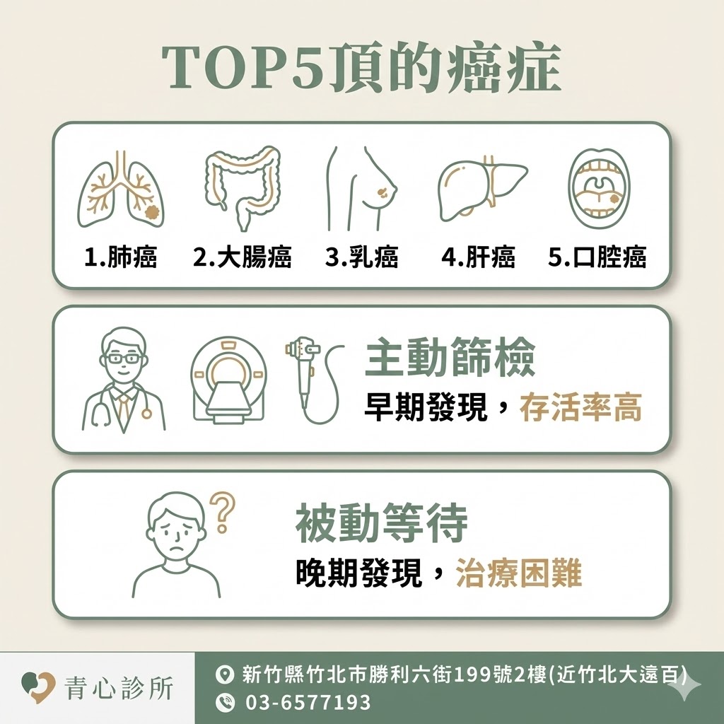 TOP5 癌症與篩檢策略